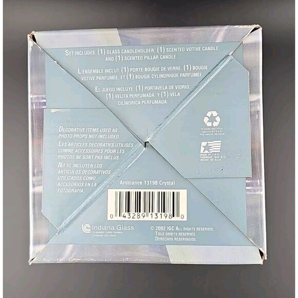 Colony Ambiance Votive & Pillar Round Clear Glass Candleholder Set With Candle - Picture 11 of 14